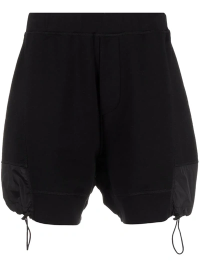 Dsquared2 Logo-print Drawstring-hem Shorts In Black