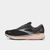 Brooks Ghost 14 Running Shoe In Black/pearl/peach
