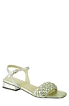 Ron White Barbra Woven Napa Ankle-strap Sandals In Metallic Multi