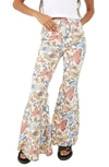 Free People We The Free Just Float On Flare Leg Jeans In Bright Combo Butter