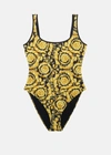 Versace Barocco-print One-piece Swimsuit In Print