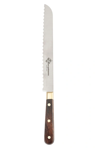Au Nain French Home S Le Thiers Prince Gastronome Bread Knife In Wood And Gold Brass