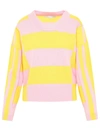 Stella Mccartney Striped Cashmere And Wool Sweater In Multicolor