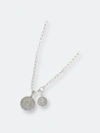 Ettika Simplicity Coin & Chain Necklace In White