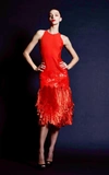 Naeem Khan Raffia Crepe De Chine Midi Dress In Multi