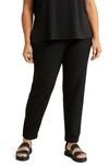 EILEEN FISHER STRETCH CREPE SLIM ANKLE PANTS