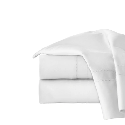 Pointehaven Solid 620 Thread Count Cotton Pillowcase Pair, Standard In White