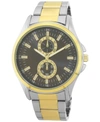 INC INTERNATIONAL CONCEPTS MEN'S TWO-TONE BRACELET WATCH 48MM, CREATED FOR MACY'S