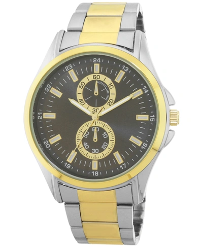 Inc International Concepts Men's Two-tone Bracelet Watch 48mm, Created For Macy's In Multi