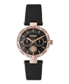 VERSUS VERSUS BY VERSACE WOMEN'S SERTIE BLACK LEATHER STRAP WATCH 36MM