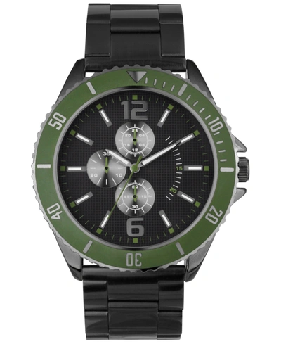 Inc International Concepts Men's Black Stainless Steel Bracelet Watch 47mm, Created For Macy's In Green