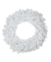 Northlight 24" Pre-lit Led White Pine Artificial Christmas Wreath In White