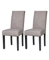 GLITZHOME UPHOLSTERED DINING CHAIR WITH STUDDED DECOR, SET OF 2