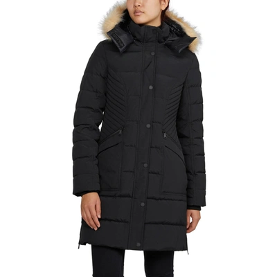 Pajar Skylark Downfill Mid-weight Quilted Parka With Detachable Hood Jacket In Black