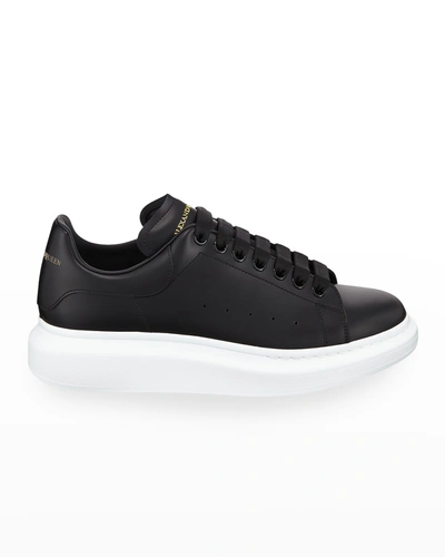 Alexander Mcqueen Men's Bicolor Leather Low-top Trainers In Laminat Pi