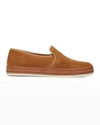 VINCE CANELLA LEATHER SLIP-ON LOAFERS