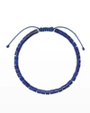 Kendra Scott Men's Beaded Pull-cord Bracelet In Blue Lapis