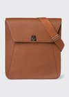 Akris Anouk Medium Leather Messenger Bag In 044 Caramel