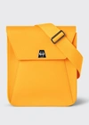 Akris Anouk Small Leather Messenger Bag In 261 Amber
