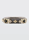 Armenta Old World Crivelli Stack Band Ring With Black Sapphires In Ow