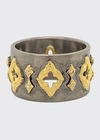ARMENTA OLD WORLD OPEN SCROLL WIDE BAND RING