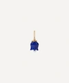 ANNOUSHKA 18CT GOLD LAPIS LAZULI AND PEARL TULIP CHARM