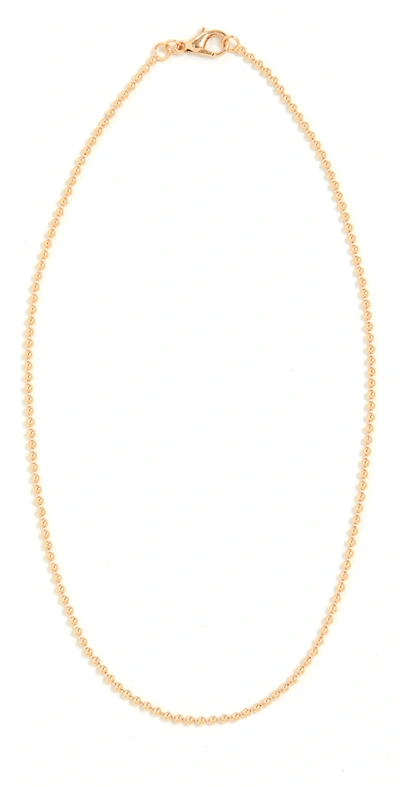 Alexa Leigh 2mm Gold Ball Chain Necklace