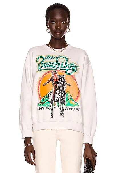 Madeworn The Beach Boys Sweatshirt In Off White