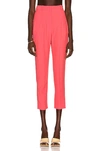 Alexander Mcqueen Tailored Cropped Trousers In Aubergine
