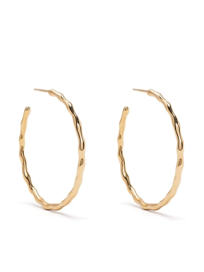 DOWER & HALL WATERFALL GOLD VERMEIL HOOPS