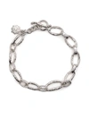 Dower & Hall Oval-link Nomad Bracelet In Silver