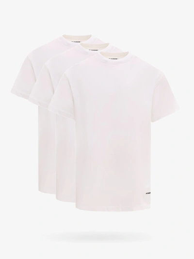 Jil Sander 3 Pack Plus Cotton T-shirt In White