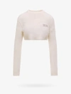 Gcds Wool Sweater In White