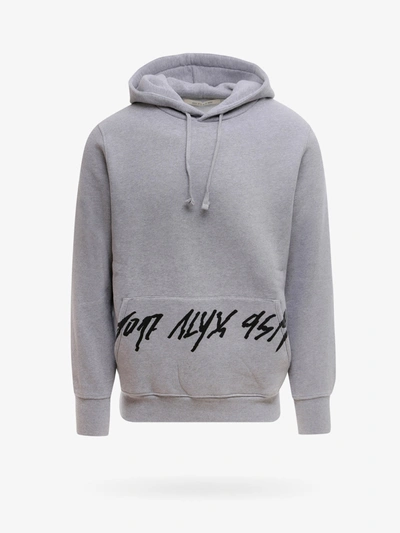 Alyx Script Hooded Sweatshirt In Grey