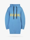 Marni Sweatshirt With Logo Print In Blue