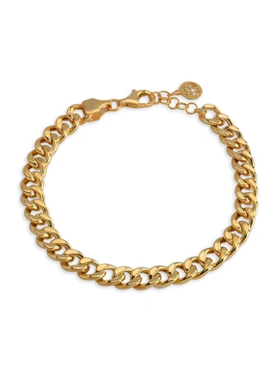 Gabi Rielle Women's Renew Havana 14k Gold Vermeil Havana Link Thick Bracelet