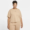 Nike Sportswear Essential Women's T-shirt In Hemp,black