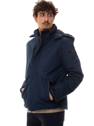 U.s. Polo Assn Short Jacket Blue Polyester Man