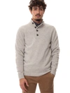 Barbour Patch Wool Quarter Zip Pullover In White