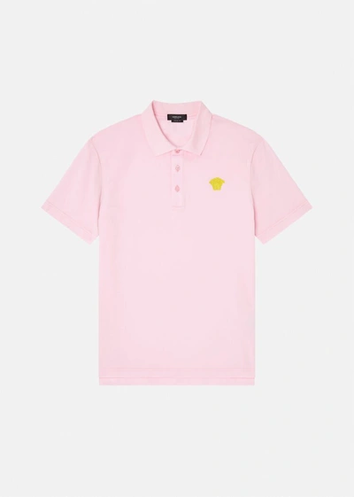 Versace Medusa Polo Shirt, Male, Pink, S