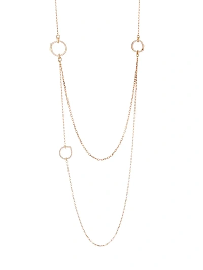 Repossi Women's Antifer Pink Gold & Diamond Pavé Long Necklace