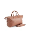 Royce Small Pebble Grain Duffel Bag In Tan