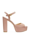 Stuart Weitzman Ryder 95 Platform Sandal In Adobe Beige