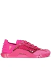 Dolce & Gabbana Slip On Ns1 In A Mix Of Materials In Pink