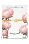 Sterling Forever Birth Flower Bracelet In Gold- September