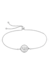 STERLING FOREVER STERLING SILVER CONSTELLATION DISK BOLO BRACELET