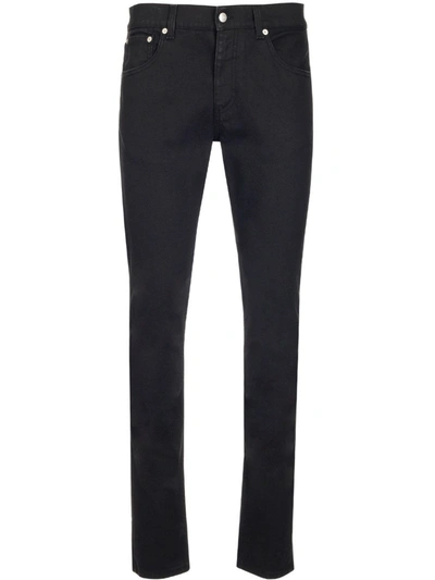 Alexander Mcqueen 5-pocket Slim Fit Jeans In Black