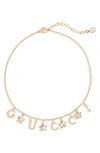 GUCCI SCRIPT STAR FRONTAL NECKLACE