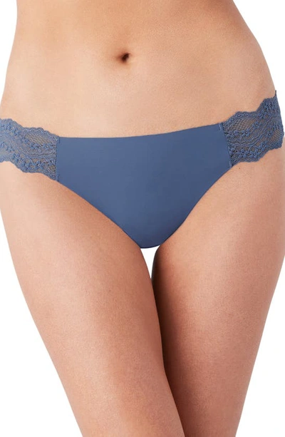 B.tempt'd By Wacoal B.bare Thong In Vintage Indigo