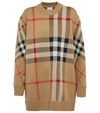 BURBERRY ARCHIVE CHECK WOOL-BLEND OVERSIZED jumper